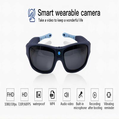 стекла камеры 1080P HD резвятся видео- Eyewear солнечных очков DVR до памяти 30FPS 64GB