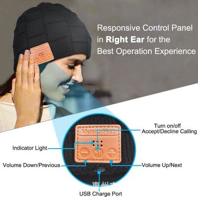 Beanie Bluetooth для шляпы Bluetooth людей, подарков людей, подарков техника рождества наушников черноты шляпы Beanie женщин уникальных