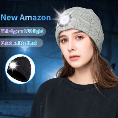 Видеокамера шляпы Beanie Bluetooth со светом, наушниками крышки Headlamp СИД USB перезаряжаемые 4 беспроводными для кататься на лыжах, бежать