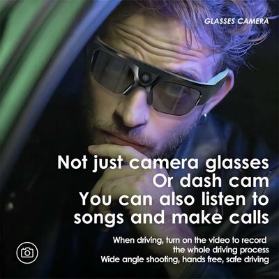 Пригодные для носки солнечные очки Bluetooth с ответами телефона видеозаписи фото взятия