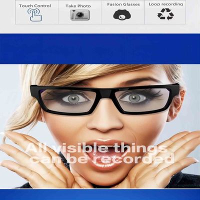 Спрятанное безопасностью управление касания карты памяти 32G камеры Sunglasses1080P встроенное