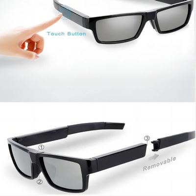 Sunglcasses спрятанное G2-64G с углом 80° записывая пригодную для носки видеокамеру тела
