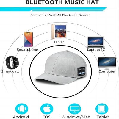 Шляпа Bluetooth с батареей диктора регулируемой встроенной до 24 часов playtime музыки для идти, катание на лыжах, Trekking велосипед