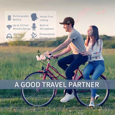 Бейсбольная кепка Bluetooth с наушниками, встроенным микрофоном и стерео динамиками, шляпой музыки USB перезаряжаемые для женщин людей