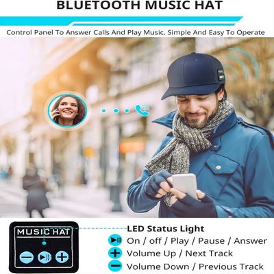 Unisex шляпа bluetooth с двойным диктором, рук-мытьем, перезаряжаемые шляпой музыки запасая stuffers для девушек и мальчиков