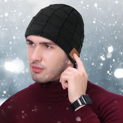 Музыка технологии Bluetooth радиотелеграфа шляпы 5,0 Beanie Bluetooth хэндс-фри играя для спорт зимы