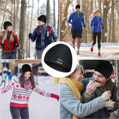 Беспроводная шляпа Beanie B5 с bluetooth, хэндс-фри телефонными звонками &amp; музыкой играя с теплом для людей, спорт зимы женщин