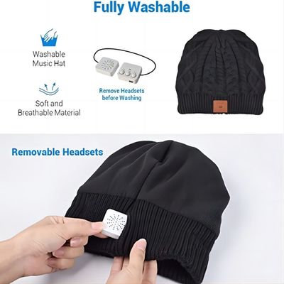 Беспроводная шляпа Beanie Bluetooth телефонных звонков диктора с дикторами HD, подарками