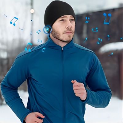 Многофункциональные телефонные звонки камеры B5 шляпы Beanie Bluetooth хэндс-фри/музыка/тепло/запись для звероловства зимы, бежать