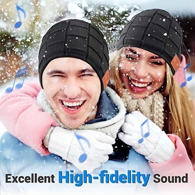 Насладитесь музыкой держите теплую шляпу Beanie Bluetooth для управлять взбираясь Skinng