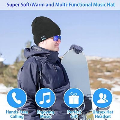 Катаясь на коньках музыка шляпы Beanie Bluetooth катания играя хэндс-фри телефонные звонки