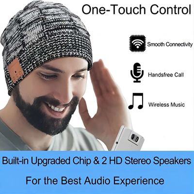 Свяжите шлемофон Beanie радиотелеграфа крышки зимы умный 24 часа играют стерео динамики времени HD