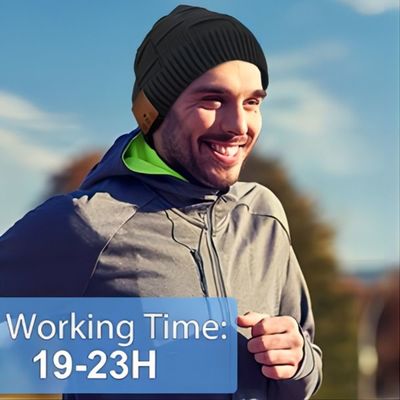 Чернота шляпы Beanie женщин шляпы Beanie Bluetooth людей для деятельностей при конкуренции зимы