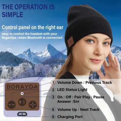 Подарки техника рождества шляпы наушников Beanie Bluetooth уникальные