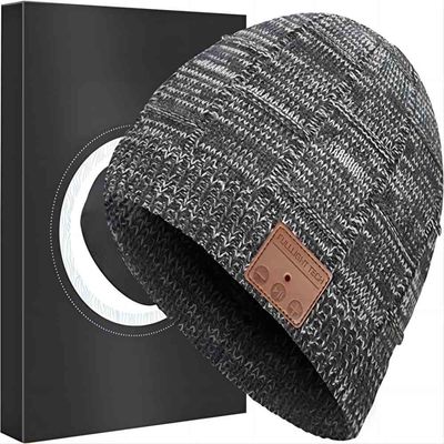 Шляпа Beanie радиотелеграфа Bluetooth вяжет шляпу музыки для задействовать, фигурное катание,