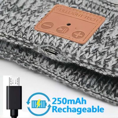 Зима, пеший туризм, взбирающся, Jogging шляпа Beanie Bluetooth с беспроводным шлемофоном BT5.0