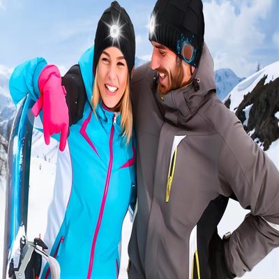 Ночь ночи идя Jogging воспроизведение музыки лампы СИД шляпы Beanie Bluetooth