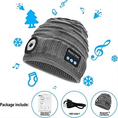 Крышка Headlamp 4 СИД USB шляпы музыки электрофонаря СИД Unisex перезаряжаемые для Jogging