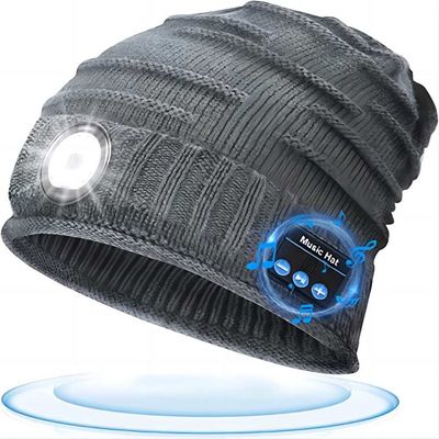 Крышка Headlamp 4 СИД USB шляпы музыки электрофонаря СИД Unisex перезаряжаемые для Jogging