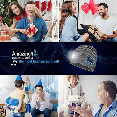 Крышка Headlamp 4 СИД USB шляпы музыки электрофонаря СИД Unisex перезаряжаемые для Jogging
