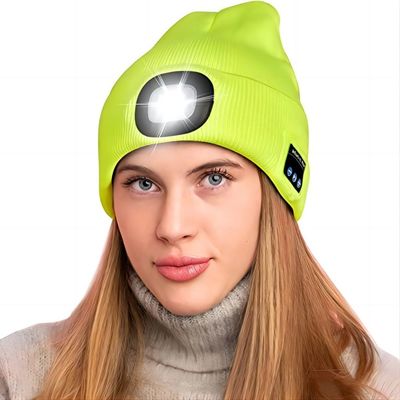 Шляпа наушников Bluetooth крышки музыки Headlamp СИД для рождества, дней рождения, людей