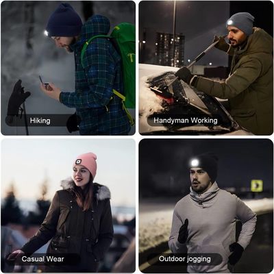 Шляпа СИД Beanie Bluetooth освобождает ваши руки к освещению электрофонаря ответов телефона музыки