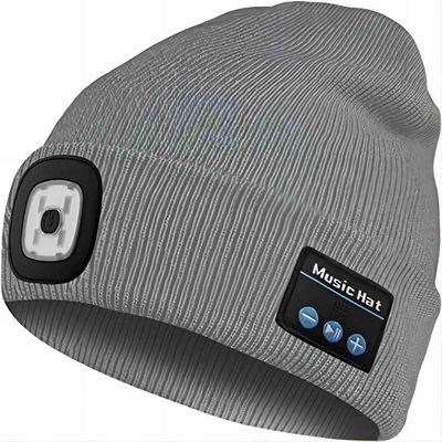 Шляпа СИД Beanie Bluetooth освобождает ваши руки к освещению электрофонаря ответов телефона музыки