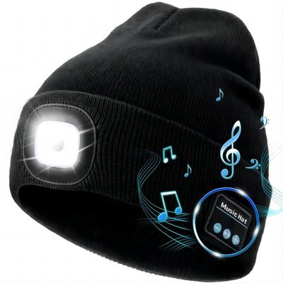 Беспроводная шляпа наушников Bluetooth наушников с подарками рождества светов