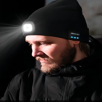 Unisex Beanie СИД со светлой крышкой Headlamp 4 СИД USB Rechargable хэндс-фри