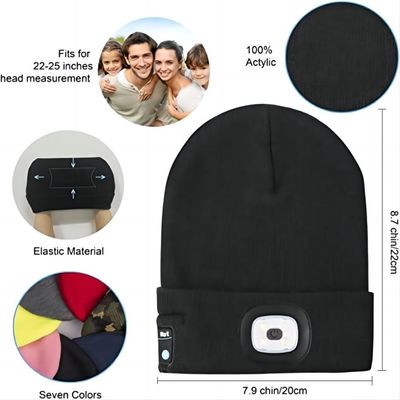 Unisex Beanie СИД со светлой крышкой Headlamp 4 СИД USB Rechargable хэндс-фри