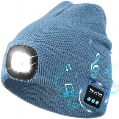 Шляпа наушников Bluetooth наушников на открытом воздухе спорт беспроводная с факелом
